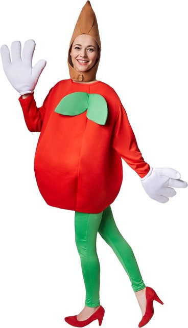 tectake Kostüm Apfel, Rot, Plüsch / Textil - Bild 1