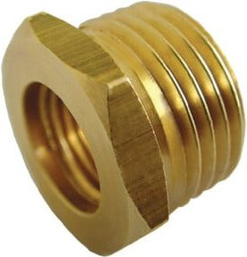 EWO Reduziernippel aus Messing in Gold, G 1/4 Zoll IG auf G 1/8 Zoll - Bild 1