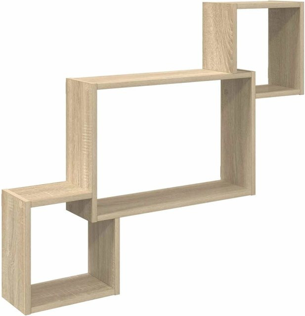 vidaXL Wandregal Sonoma-Eiche in Braun und Beige, B/T/H: 91,5 x 15 x 76 cm - Bild 1