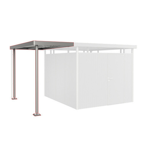 Biohort Seitendach HighLine S für Gerätehaus H5/H6 Quarzgrau-Metallic B/T: 150 x 315 cm - Bild 2