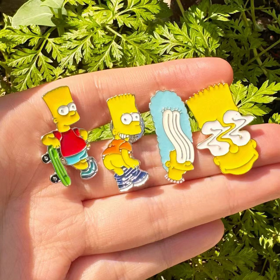 MINISO Anstecknadeln Simpsons, 4er-Set, Kinder - Bild 2