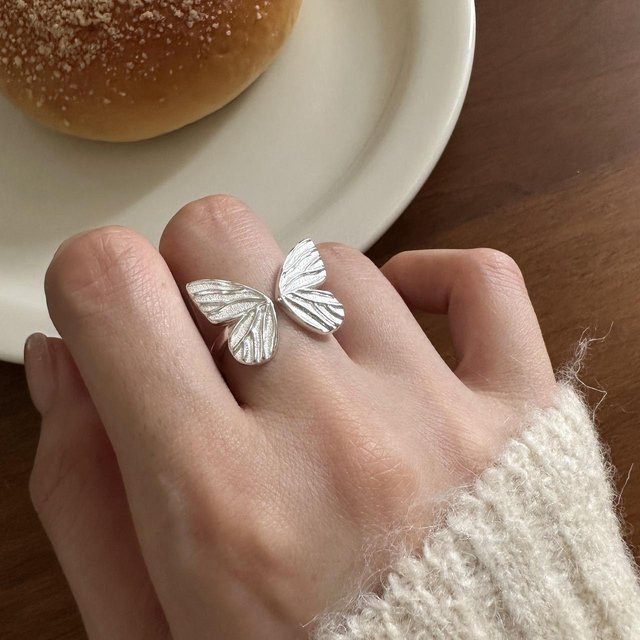 Lucky Star Jewelry Schmetterlingsring, 925 Silber, Damen - Bild 1