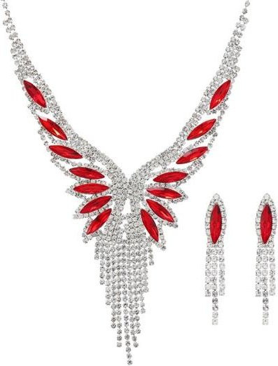 SILVERHOO Schmuck-Set, Halskette und Ohrringe, Silber, Zirkonia, Damen - Bild 1