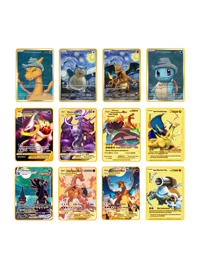 Bandai Pokémon Metallkarte, Golden, English, Bunt / Mehrfarbig - Bild 3