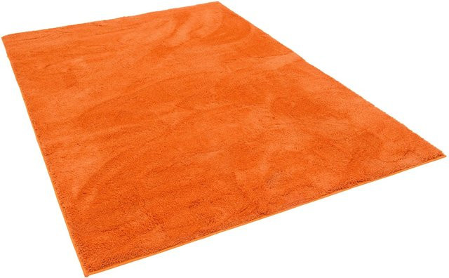 Pergamon Luxus Hochflor Langflor Teppich Silky Orange B/T: 80 x 150 cm - Bild 1