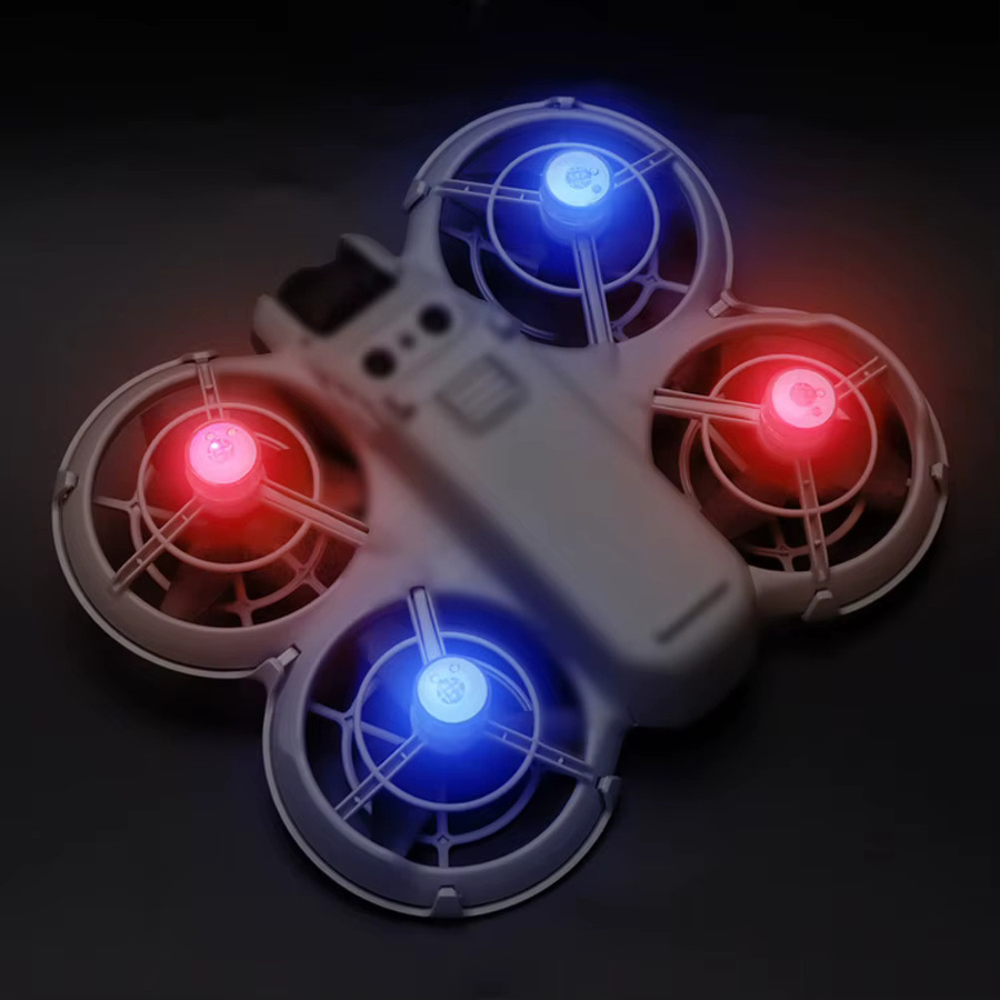 2/4 Stück LED Nacht-Navigationslicht Flug-Signalleuchte für DJI NEO2 Drohnen-Zubehör zur Aufhellung von Nachtflügen - Bild 3