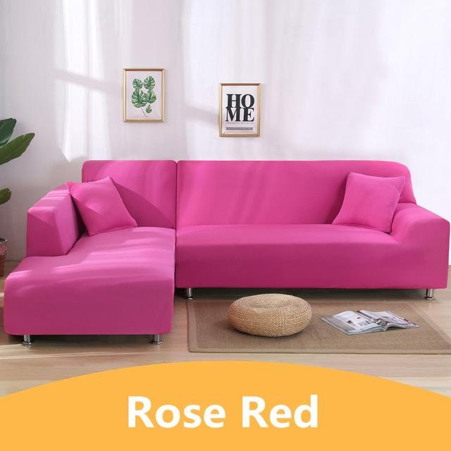 Housmife Elastischer Sofabezug aus Spandex in Rosa für 1-Sitzer, Breite: 90-140 cm - Bild 1