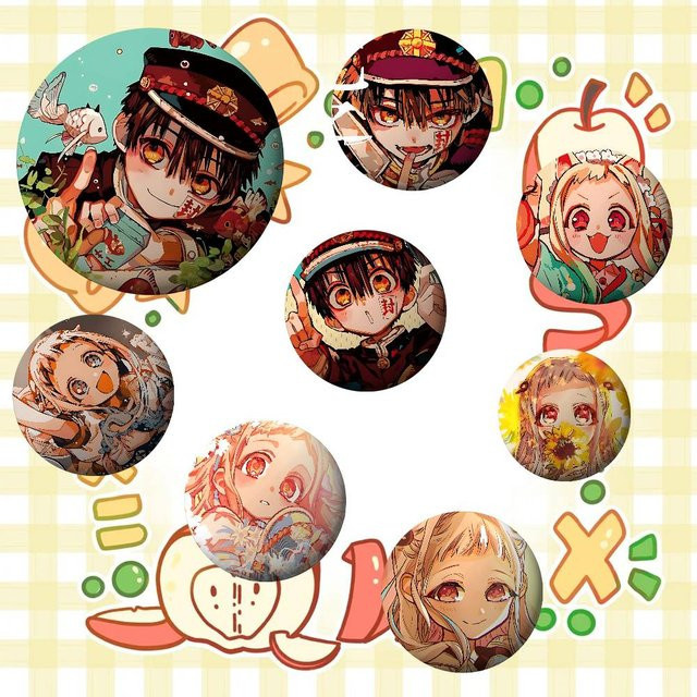 Anstecknadel Hanako-kun Cartoon, Metall, Bunt - Bild 1