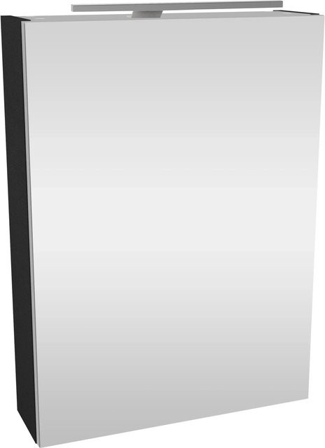 Fackelmann Spiegelschrank SBC Anthrazit mit Softclose-Türen und LED-Beleuchtung, B/T/H: 50 x 15,3 x 68 cm - Bild 1