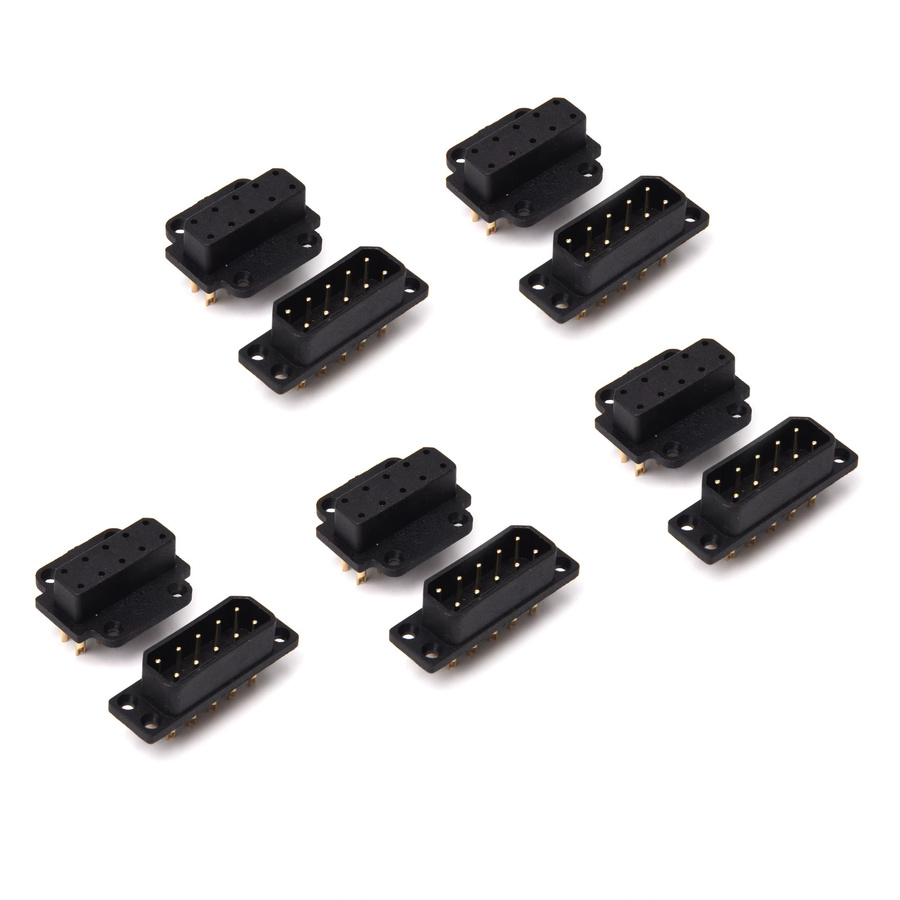 Readytosky 5 Paar MPX Steckverbinder Stecker-Buchse-Adapter in Schwarz für Elektrofahrzeug RC-Batterien und Servo-Balance-Cars - Bild 2