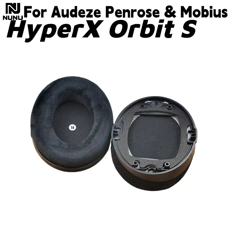 CHONGJIZHE Ersatz-Ohrpolster aus Samt in Schwarz für Audeze Penrose, Mobius und HyperX Orbit S Gaming-Headsets - Bild 2