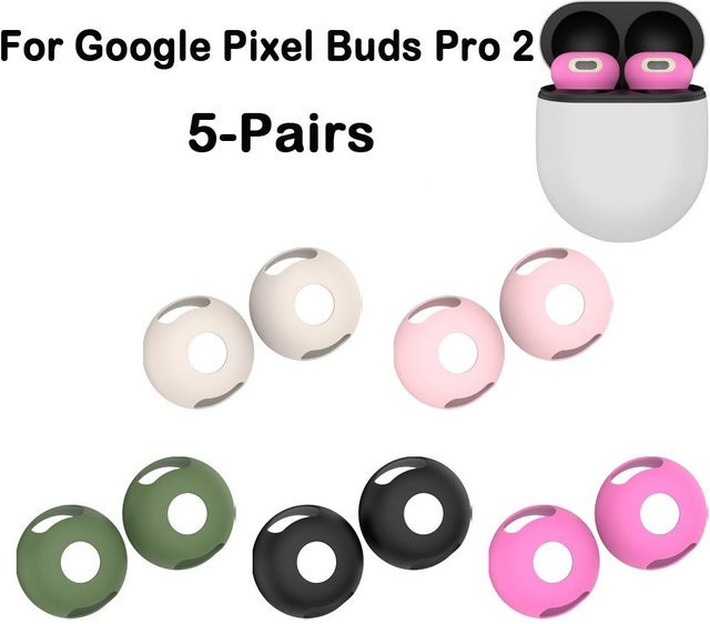 5 Paar Silikon-Ohrstöpsel als Ersatz-Ohrabdeckung für Google Pixel Buds Pro 2 - Bild 1