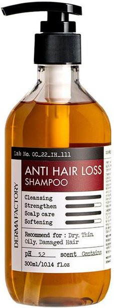 DERMA FACTORY Anti-Haarausfall-Shampoo, 300 ml, Koffein, Bierhefeextrakt - Bild 1