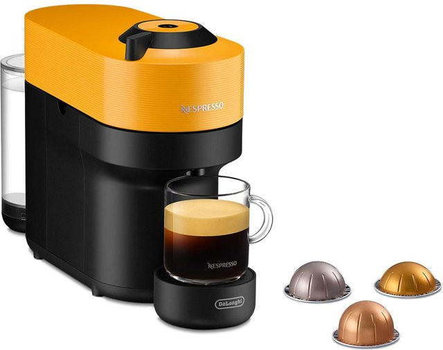 DeLonghi Nespresso Vertuo Pop ENV90.Y Kapselmaschine Schwarz/Gelb - Bild 1