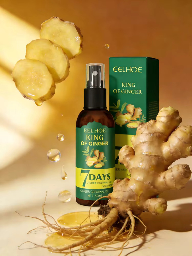 EELHOE Ingwer Haarwuchsspray, 50 ml, für strapaziertes Haar - Bild 3
