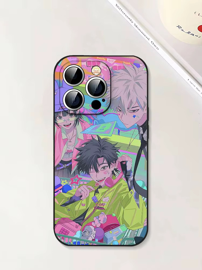 L-Link Anime Click Slim Stoßfeste Handyhülle für iPhone 11 bis iPhone 17 in Schwarz - Bild 7