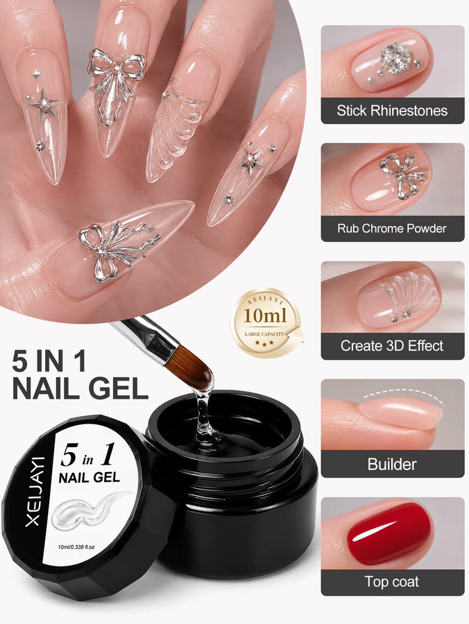 XEIJAYI 5-in-1 Nagelgel, glänzend - Bild 2
