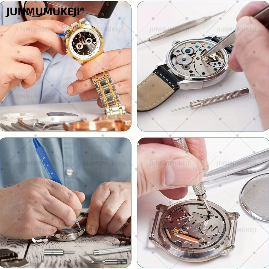 JUNMUMUKEJI Uhrenreparatur-Werkzeugset, 212-teilig - Bild 6