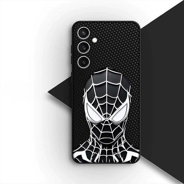 Handyhülle Marvel Spider-Man und Venom für Samsung Galaxy S22 S21 S20 FE Ultra Plus A07 A17 A15 A16 A25 A57 A37 in Schwarz - Bild 1