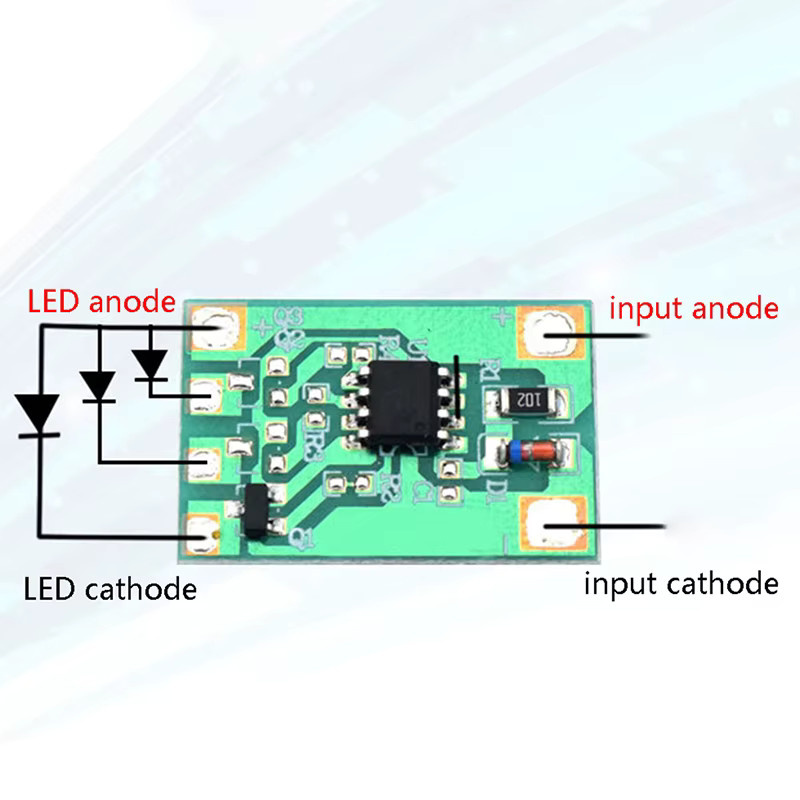 Grünes Lichtmodul mit Breathing-Effekt für 3V 6V 12V, 3-Wege-Steuerung, 300mAh - Bild 2