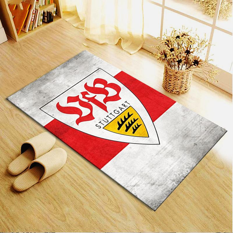 VfB Stuttgart Teppich On My Love Home, rutschfeste und waschbare Fußmatte aus Polyester, Mehrfarbig, B/T: 60 x 40 cm - Bild 1