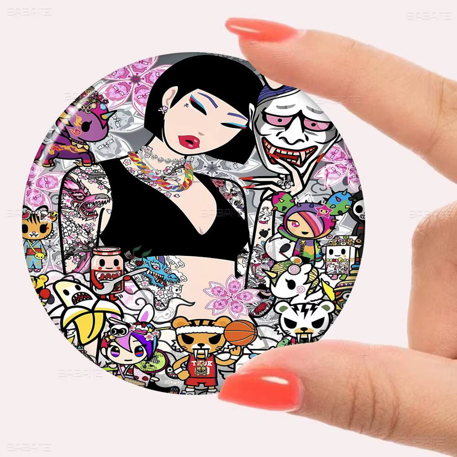Tokidoki Anstecker, Messing, Bunt, Unisex - Bild 4