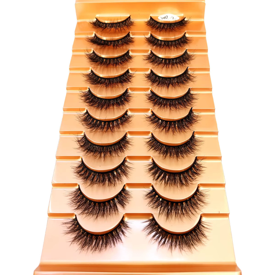 AMSDCN Künstliche Wimpern, 3D Wispy, Natürlich, Unisex - Bild 4