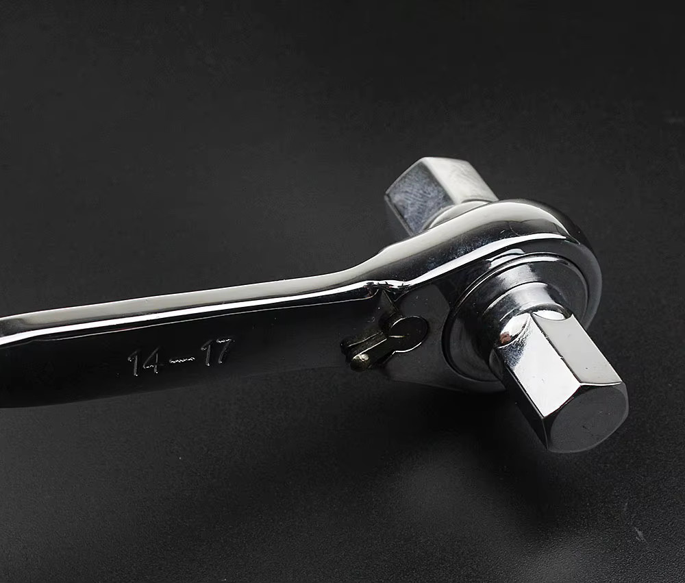 Lsmake CR-V Ratsche Inbusschlüssel Doppelende Spanner Metrisch 4-17mm - Bild 2