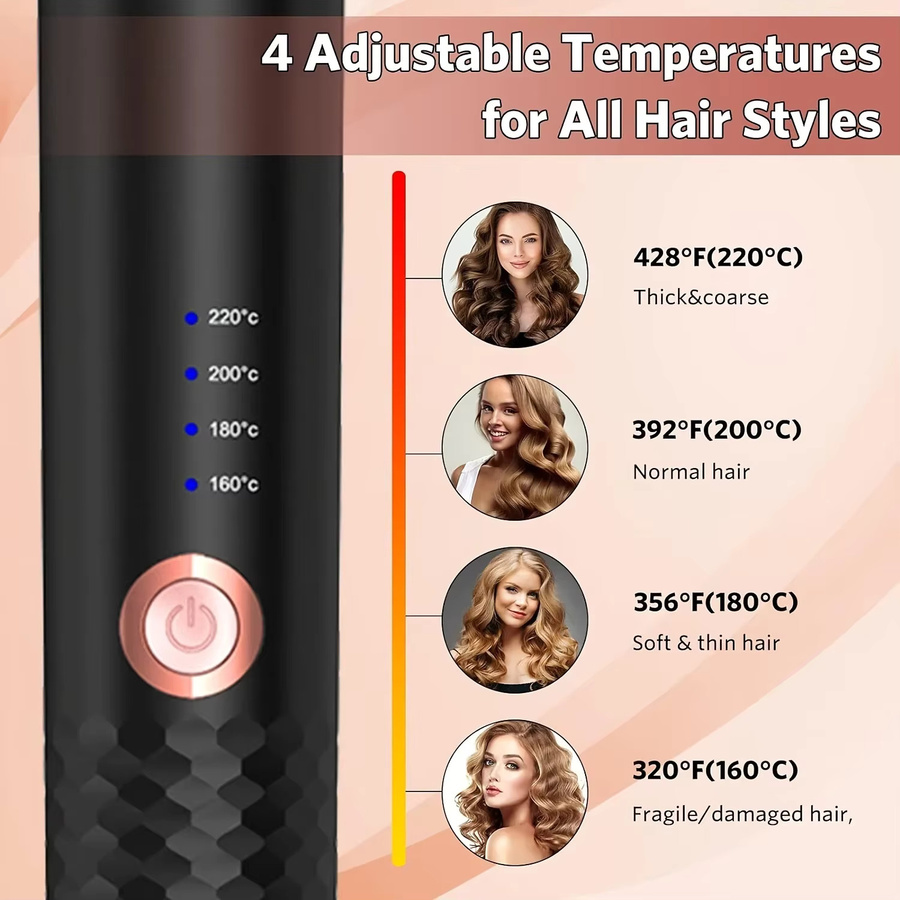 Tinsol Automatischer Haar Curler, Schwarz, Unisex - Bild 4