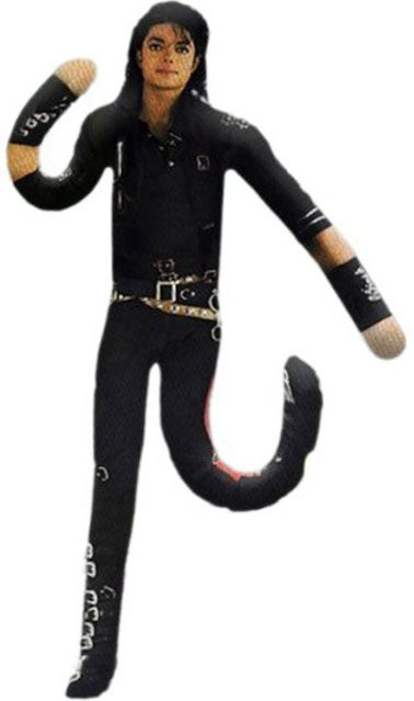 Michael Jackson biegsame Gelenk Plüschtier Stoffpuppe, Schwarz, ab 18 Jahren - Bild 1