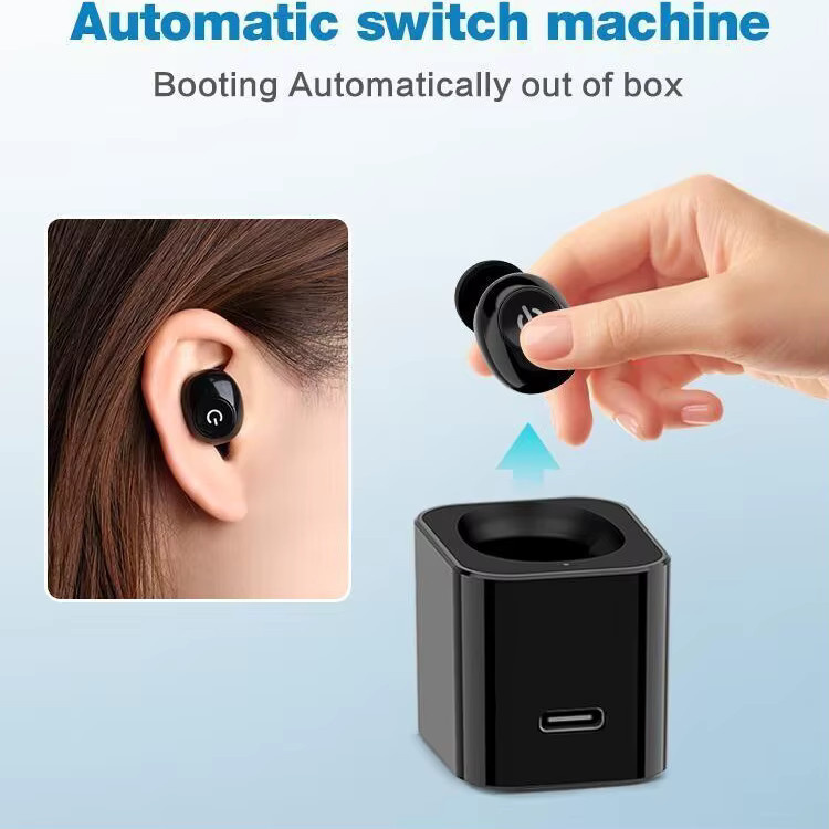 Elrcdnox Boost Sound Verstärker Audiphone Wiederaufladbare In-Ear-Hörkopfhörer mit Rauschunterdrückung in Schwarz oder Weiß - Bild 4