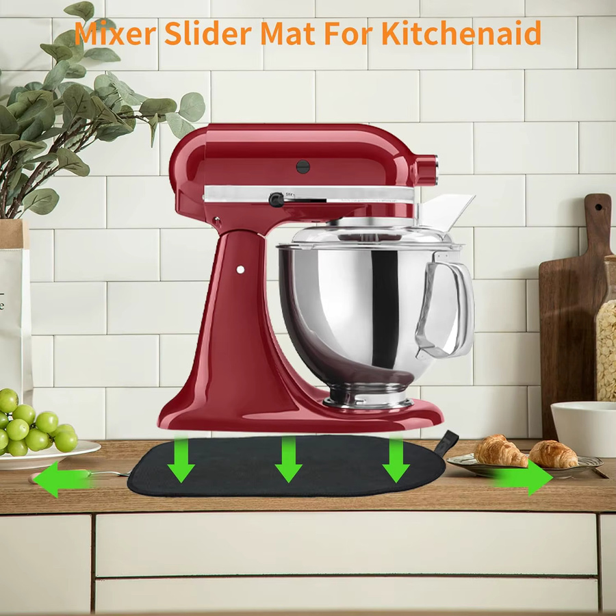 DUTRIEUX Gleitmatte für KitchenAid Standmixer, kompatibel mit 4,5-5 Qt Tilt-Head Modellen, Schwarz - Bild 4