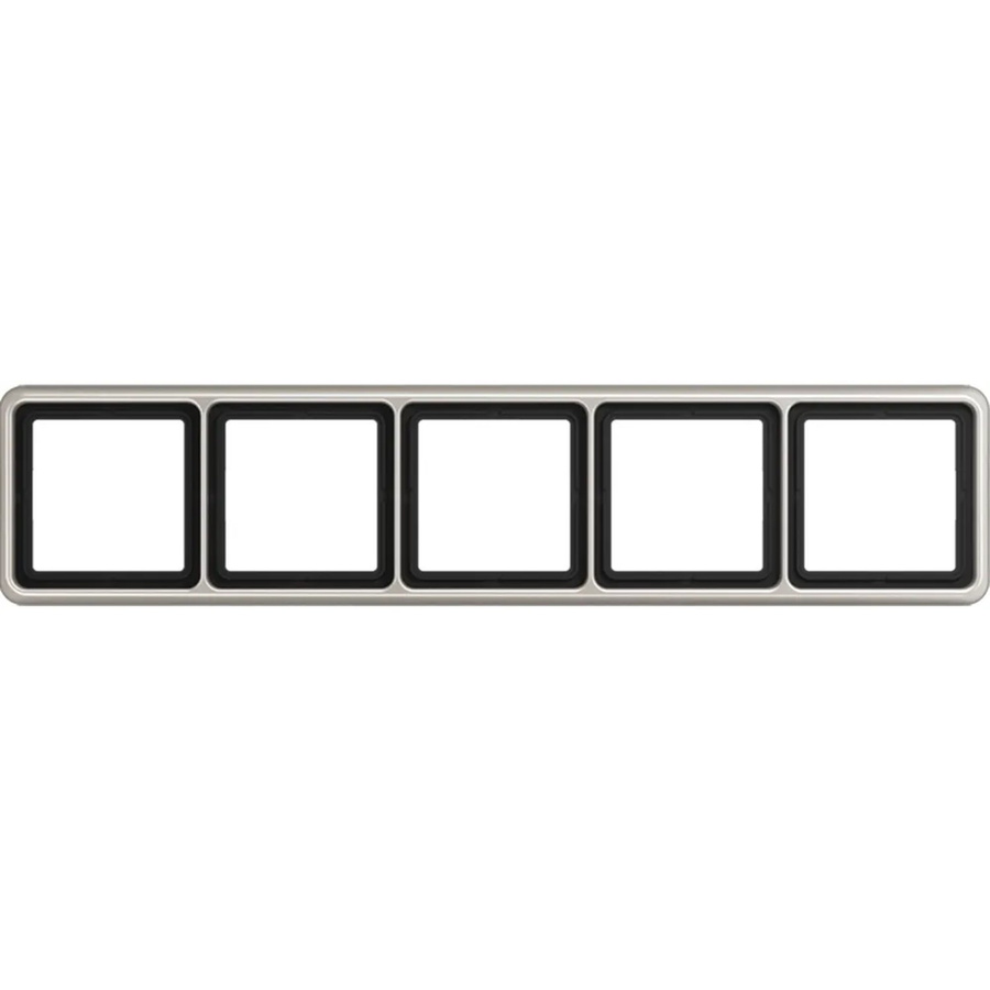 Jung Abdeckrahmen 5-Fach CD500 in Platin/Silber - Bild 2