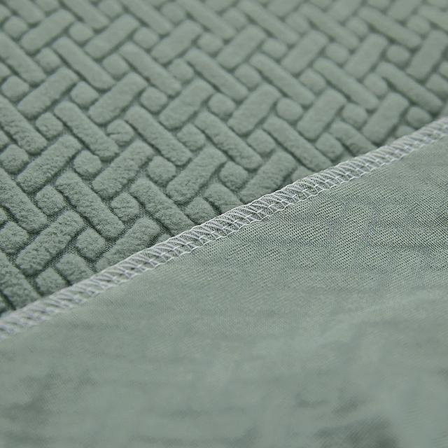 Yiran Furniture Stretch-Sofabezug für 2-Sitzer Relax-Sessel aus Jersey-Polyester, rutschfest und elastisch, Beige/Grau/Blau/Grün - Bild 1