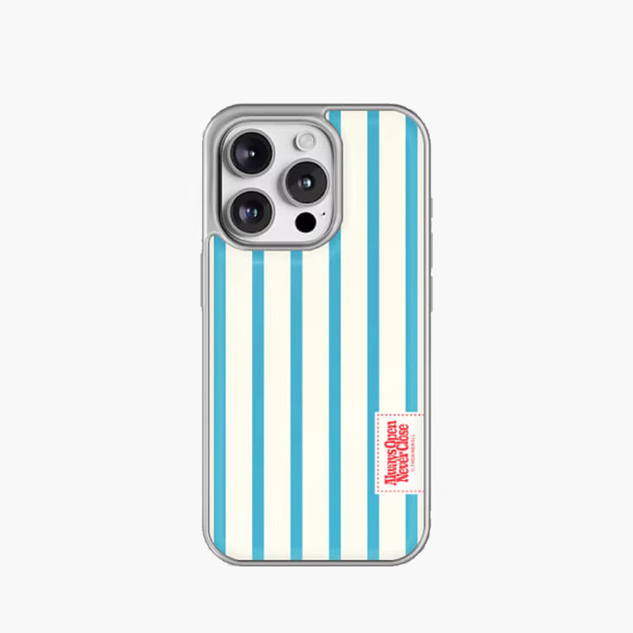 Potdemiel Luxuriöse Y2K Handyhülle mit buntem Streifenmuster für iPhone 11 bis iPhone 17 Pro Max, Transparent und Weich - Bild 2