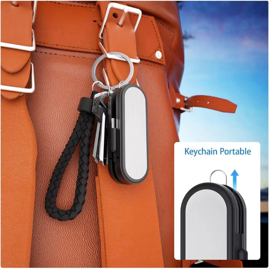 BUDI 65W USB-C-auf-USB-C-Schnellladekabel mit Demontagewerkzeug und Kartenhalter in Schwarz - Bild 5