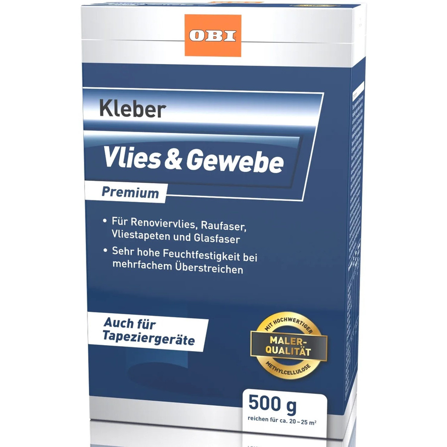 OBI Kleber für Vlies und Gewebe, wasserbasiert, transparent trocknend, 500 g - Bild 2