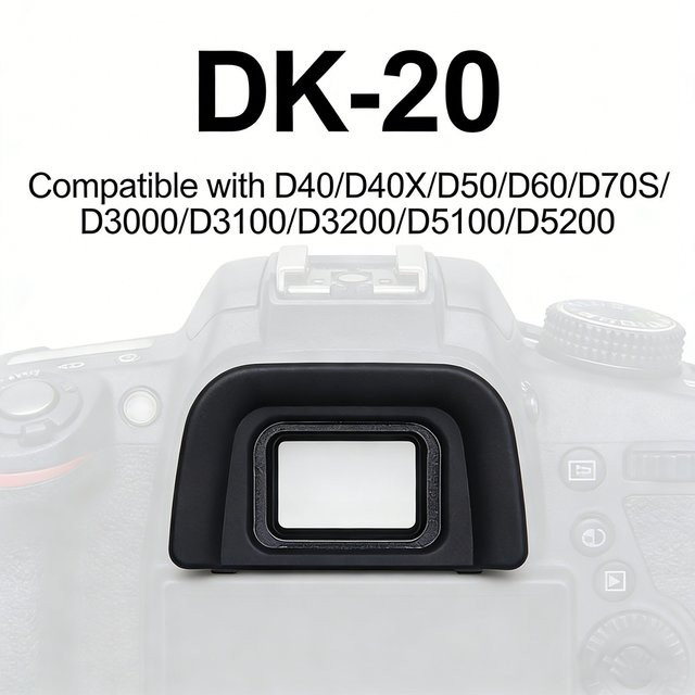 Nikon DK-20 Weiche Gummi-Augenmuschel in Schwarz für DSLR-Kameras - Bild 1