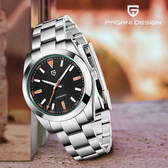 Pagani Design Automatik-Armbanduhr, Edelstahl, Saphirglas, Herren - Bild 1