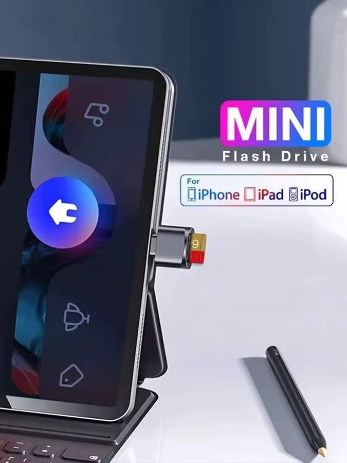 Huaxunyuan Lightning zu TF-Kartenleser Adapter in Silber für iPhone und iPad mit iOS Unterstützung - Bild 5