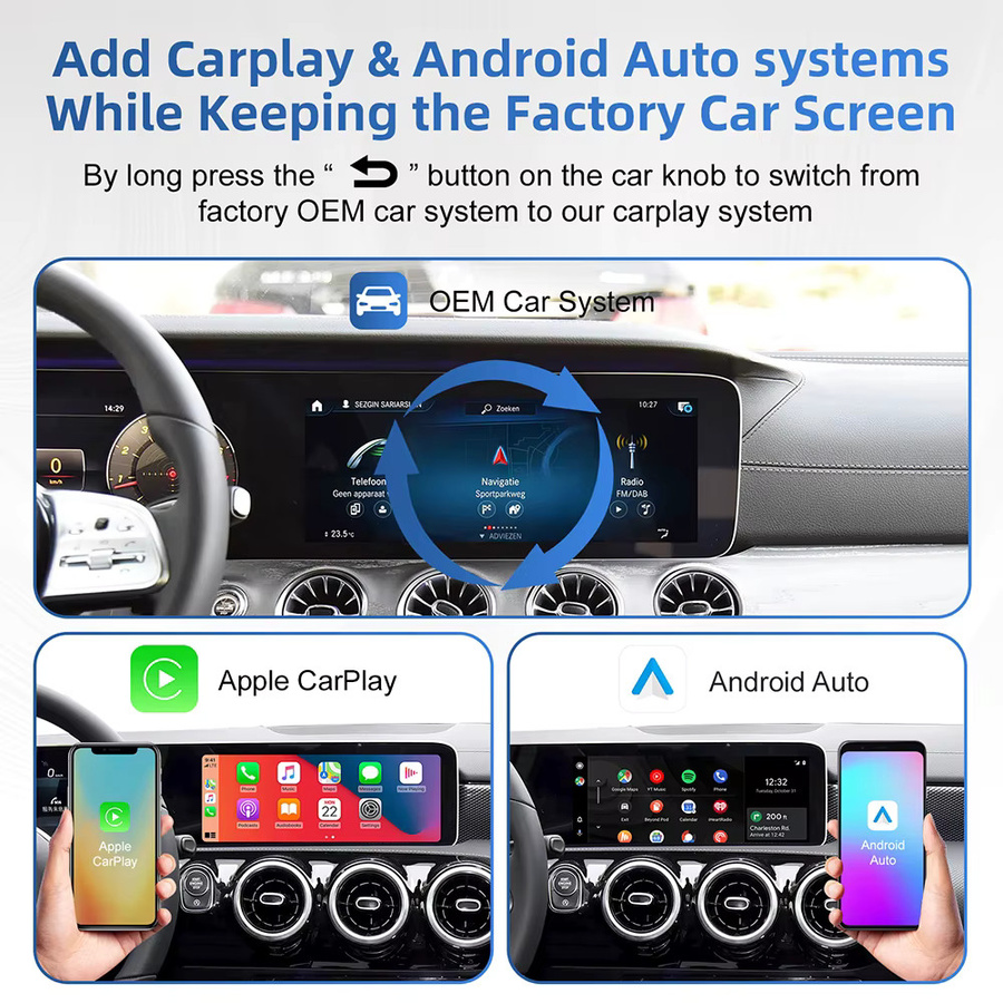 ANYFAR Drahtloses CarPlay und Android Auto Interface für Mercedes Benz NTG6.0 und MBUX Modelle - Bild 3
