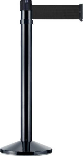 VISO RS410BKBK 3 Gurtabsperrpfosten in Schwarz mit 4,3 m Gurtlänge, freistehend - Bild 1