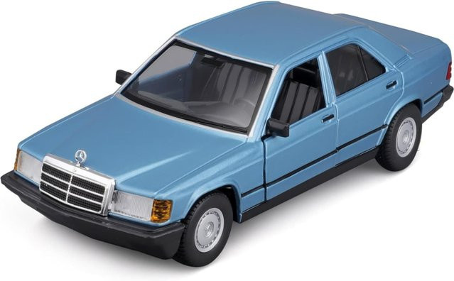 Bburago Mercedes 190E '87, Modellauto, Blau, 1:24 - Bild 2