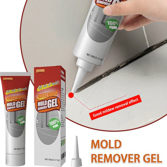 Jue-Fish Schimmel Entferner Gel zur effektiven Schimmelreinigung für Badezimmer, Waschmaschine, Kühlschrank und Wände, Farbe: Weiß - Bild 1