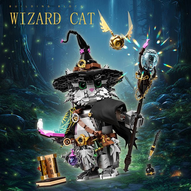 JAKI Zauberer Katze Gebäude, Bausteine, Bunt / Mehrfarbig - Bild 1