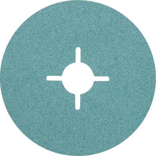 PFERD Zirkon Fiberscheibe in Turquoise Ø 115 mm Z100 für hohen Abtrag auf Stahl, 25 Stück - Bild 1
