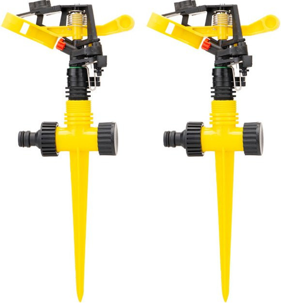 Einstellbarer Spike Rocker Impact Sprinkler für Garten und Landwirtschaft zur Rasenbewässerung mit Rotationsstrahl - Bild 1