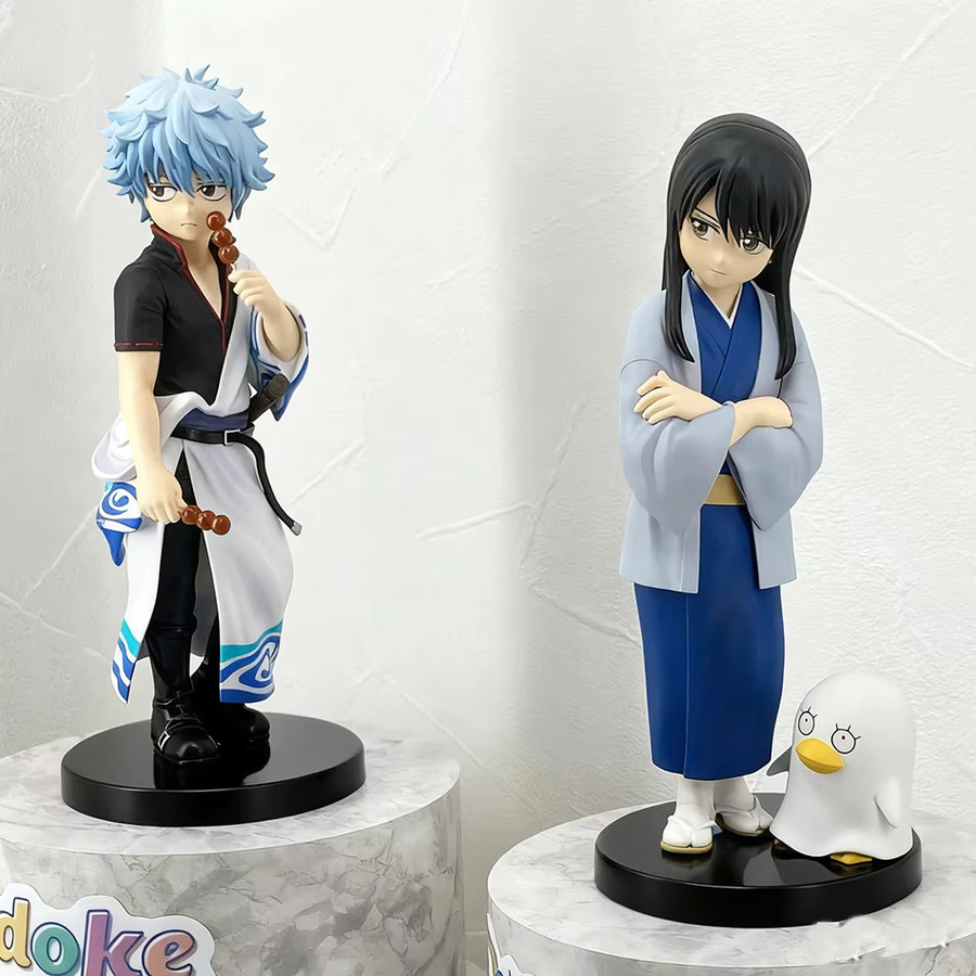 Bandai Gintama Sakata Gintoki Katsura Kotarou Actionfigur, Q-Version, 14cm - Bild 3