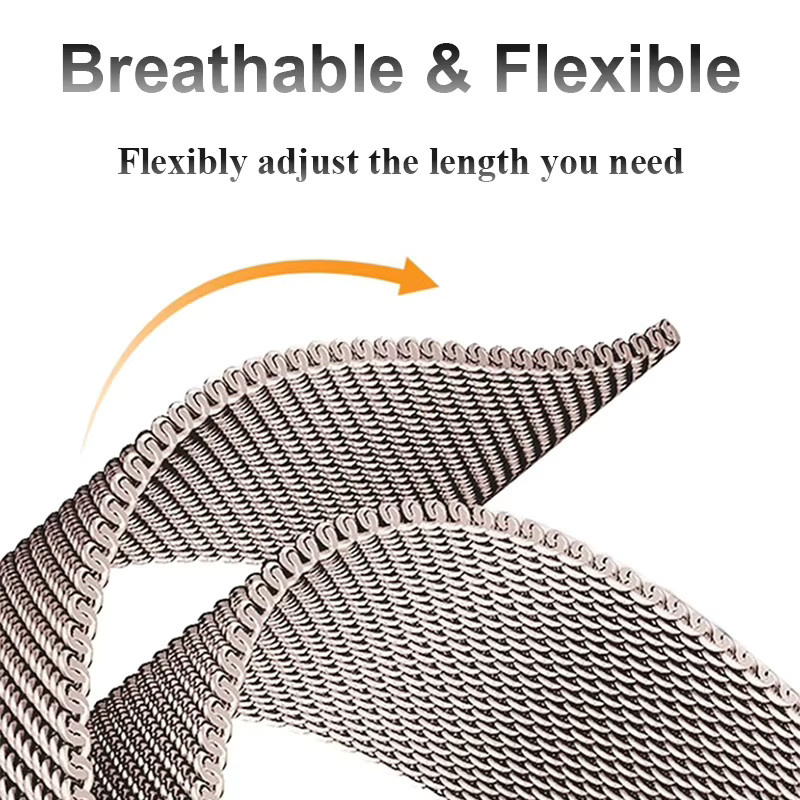 Uhrenarmband Milanaise, Edelstahl, Silber, Unisex, für Xiaomi Redmi Watch 4 - Bild 2
