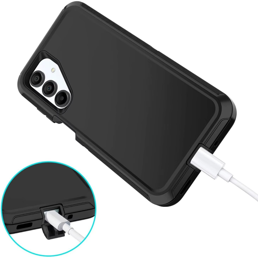 OTT 3in1 Military Grade Handyhülle für Samsung Galaxy S26 S25 S24 S23 S22 Ultra Plus in Schwarz - Bild 4
